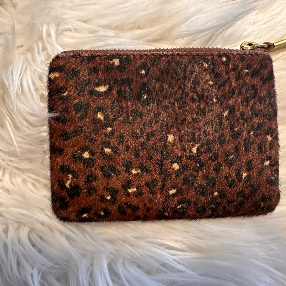 Madewell The Flap Convertible Crossbody Bag & Wallet Painted Leopard Calf Hair - Picture 13 of 16